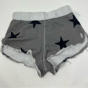 NWT Free People Greay Heather Combo Cotton Shorts